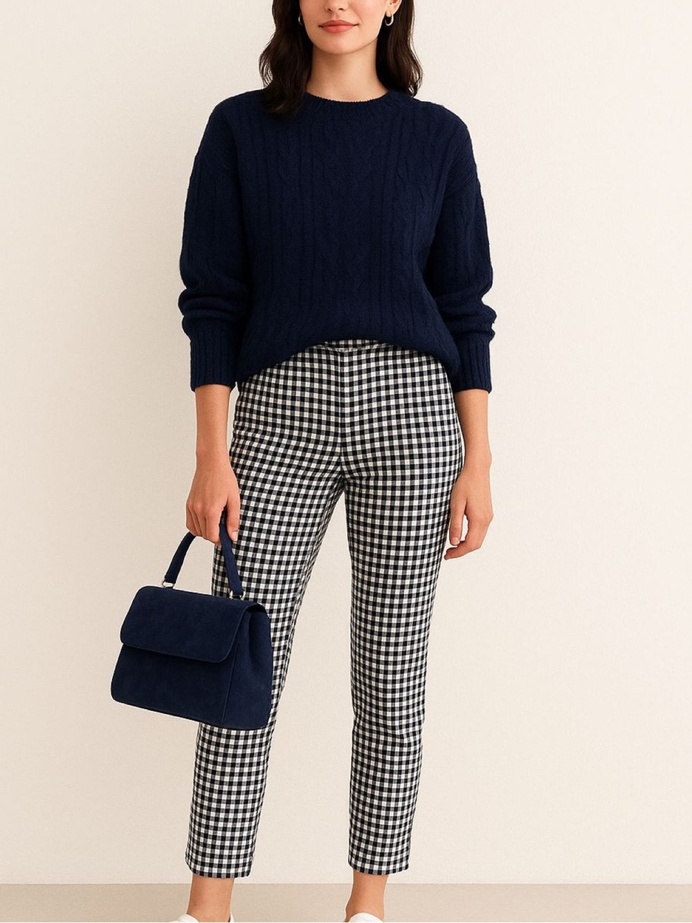Talbots Hampshire Ankle Pants - Gingham. 10P